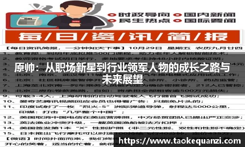 原帅：从职场新星到行业领军人物的成长之路与未来展望